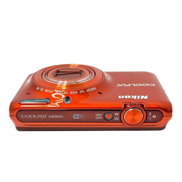 Nikon Coolpix S6500 Orange 16.0mp Compact Digital Camera From Japan Refurbished